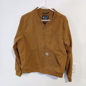 Carhartt Women's Rugged Tan Canvas Jacket Size XL Workwear